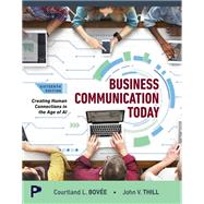 Business Communication Today,9780135480069 Business Communication Today,9780135480069