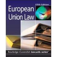 Cavendish: European Union Lawcards 5/e,9781845680206 Cavendish: European Union Lawcards 5/e,9781845680206