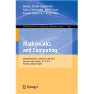 Mathematics and Computing,9789811300226 Mathematics and Computing,9789811300226