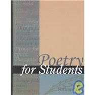 Poetry for Students,9780787660369 Poetry for Students,9780787660369