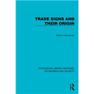 Trade Signs and their Origin,9781003670599 Trade Signs and their Origin,9781003670599