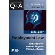 Employment Law 2006-2007,9780199291007 Employment Law 2006-2007,9780199291007