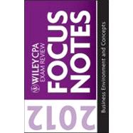 Wiley CPA Exam Review Focus Notes,9781118121320 Wiley CPA Exam Review Focus Notes,9781118121320