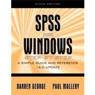 SPSS for Windows Step by Step: A Simple Study Guide and Reference, 17.0 Update,9780205661336 SPSS for Windows Step by Step: A Simple Study Guide and Reference, 17.0 Update,9780205661336
