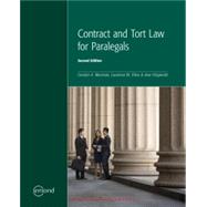 CONTRACT AND TORT LAW FOR PARALEGALS, 2ND EDITION,9781772551501 CONTRACT AND TORT LAW FOR PARALEGALS, 2ND EDITION,9781772551501