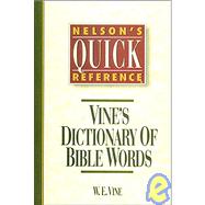 Vine's Dictionary of Bible Words,9780785211693 Vine's Dictionary of Bible Words,9780785211693