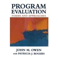 Program Evaluation : Forms and Approaches,9780761961789 Program Evaluation : Forms and Approaches,9780761961789