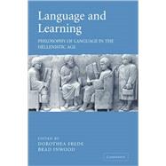 Language and Learning: Philosophy of Language in the Hellenistic Age,9780521841818 Language and Learning: Philosophy of Language in the Hellenistic Age,9780521841818