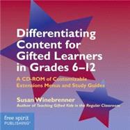 Differentiating Content for Gifted Learners in Grades 6–12,9781575421889 Differentiating Content for Gifted Learners in Grades 6–12,9781575421889