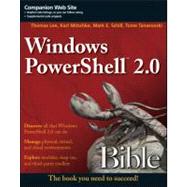 Windows PowerShell 2.0 Bible,9781118021989 Windows PowerShell 2.0 Bible,9781118021989