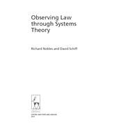 Observing Law Through Systems Theory,9781849462181 Observing Law Through Systems Theory,9781849462181