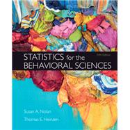 Loose-Leaf Version for Statistics for the Behavioral Sciences,9781319242435 Loose-Leaf Version for Statistics for the Behavioral Sciences,9781319242435