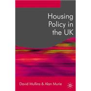 Housing Policy in the UK,9780230802681 Housing Policy in the UK,9780230802681