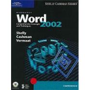 Microsoft Word 2002 Comprehensive Concepts and Techniques,9780789562883 Microsoft Word 2002 Comprehensive Concepts and Techniques,9780789562883