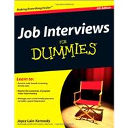 Job Interviews for Dummies,9781118112908 Job Interviews for Dummies,9781118112908