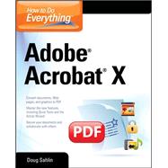 How to Do Everything Adobe Acrobat X,9780071752930 How to Do Everything Adobe Acrobat X,9780071752930