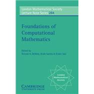 Foundations of Computational Mathematics,9780521003490 Foundations of Computational Mathematics,9780521003490