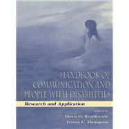 Handbook of Communication and People with Disabilities : Research and Application,9781410603647 Handbook of Communication and People with Disabilities : Research and Application,9781410603647