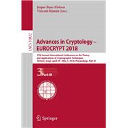 Advances in Cryptology – EUROCRYPT 2018,9783319783727 Advances in Cryptology – EUROCRYPT 2018,9783319783727
