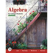 Algebra for College Students (Pearson+),9780135443842 Algebra for College Students (Pearson+),9780135443842