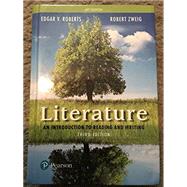 Literature: An Introduction to Reading and Writing, AP* EDITION, 3rd Edition,9780134704319 Literature: An Introduction to Reading and Writing, AP* EDITION, 3rd Edition,9780134704319