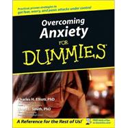 Overcoming Anxiety For Dummies<sup>®</sup>,9780764554476 Overcoming Anxiety For Dummies<sup>®</sup>,9780764554476