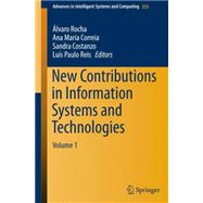 New Contributions in Information Systems and Technologies,9783319164854 New Contributions in Information Systems and Technologies,9783319164854