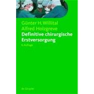 Definitve Chirurgische Erstversorgung,9783110185515 Definitve Chirurgische Erstversorgung,9783110185515
