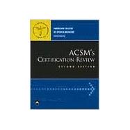 ACSM'S Certification Review,9780781745925 ACSM'S Certification Review,9780781745925
