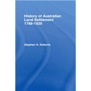 History of Australian Land Settlement,9781138976085 History of Australian Land Settlement,9781138976085