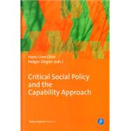 Critical Social Policy and the Capability Approach,9783847406112 Critical Social Policy and the Capability Approach,9783847406112