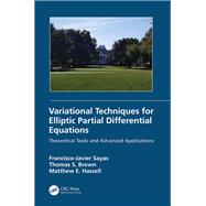 Variational Techniques for Elliptic Partial Differential Equations,9780429016189 Variational Techniques for Elliptic Partial Differential Equations,9780429016189