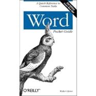 Word Pocket Guide,9780596006846 Word Pocket Guide,9780596006846