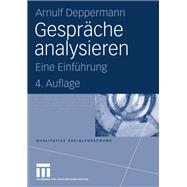 Gespräche Analysieren,9783531146935 Gespräche Analysieren,9783531146935