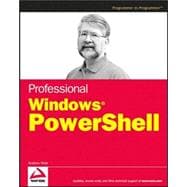 Professional Windows PowerShell,9780471946939 Professional Windows PowerShell,9780471946939