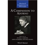A Companion to Adorno,9781119147015 A Companion to Adorno,9781119147015