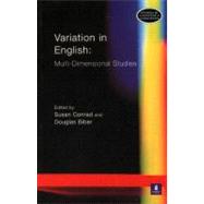 Variation in English: Multi-Dimensional Studies,9780582307414 Variation in English: Multi-Dimensional Studies,9780582307414