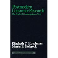 Postmodern Consumer Research,9780803947429 Postmodern Consumer Research,9780803947429