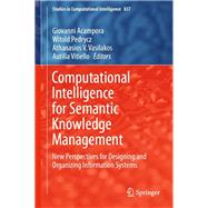 Computational Intelligence for Semantic Knowledge Management,9783030237585 Computational Intelligence for Semantic Knowledge Management,9783030237585