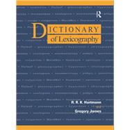 Dictionary of Lexicography,9780203017685 Dictionary of Lexicography,9780203017685