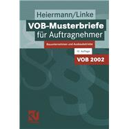 VOB-Musterbriefe für Auftragnehmer,9783663117698 VOB-Musterbriefe für Auftragnehmer,9783663117698