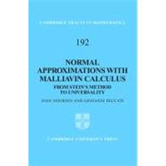 Normal Approximations with Malliavin Calculus,9781107017771 Normal Approximations with Malliavin Calculus,9781107017771