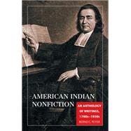 American Indian Nonfiction,9780806137988 American Indian Nonfiction,9780806137988