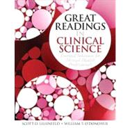 Great Readings in Clinical Science Essential Selections for Mental Health Professionals,9780205698035 Great Readings in Clinical Science Essential Selections for Mental Health Professionals,9780205698035
