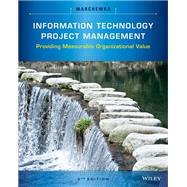 Information Technology Project Management,9781118898208 Information Technology Project Management,9781118898208