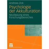 Psychologie Der Akkulturation,9783531168289 Psychologie Der Akkulturation,9783531168289