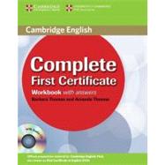 Complete First Certificate Workbook with Answers and Audio CD,9780521698320 Complete First Certificate Workbook with Answers and Audio CD,9780521698320