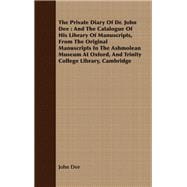 The Private Diary of Dr. John Dee,9781443738507 The Private Diary of Dr. John Dee,9781443738507