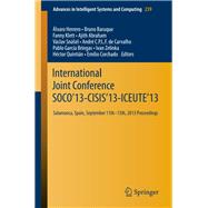International Joint Conference Soco’13-cisis’13-iceute’13,9783319018539 International Joint Conference Soco’13-cisis’13-iceute’13,9783319018539