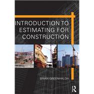 Introduction to Estimating for Construction,9781138628625 Introduction to Estimating for Construction,9781138628625